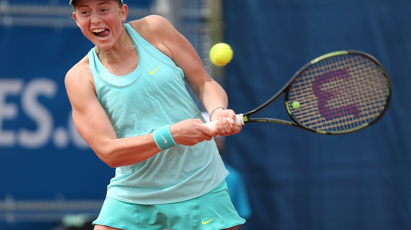 Aļona Ostapenko Prāgā
Foto: www.jtbopen.cz