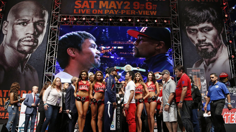 Floids Meivezers un Menijs Pakjao
Foto: AP / Scanpic