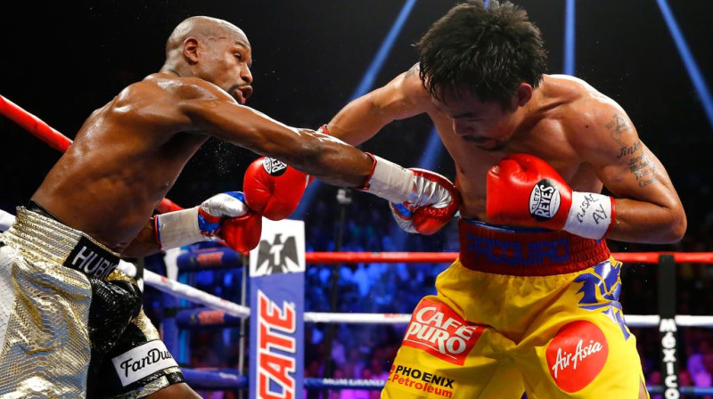 Floids Meivezers un Menijs Pakjao
Foto: AP/Scanpix