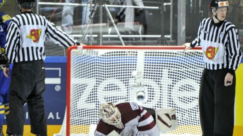 Edgars Masaļskis kapitulēja astoņas reizes
Foto: Romāns Kokšarovs, Sporta Avīze, f64