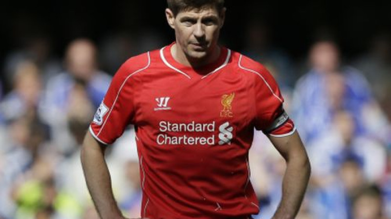 "Liverpool" kapteinis Stīvens Džerārds 
Foto: AP/Scanpix