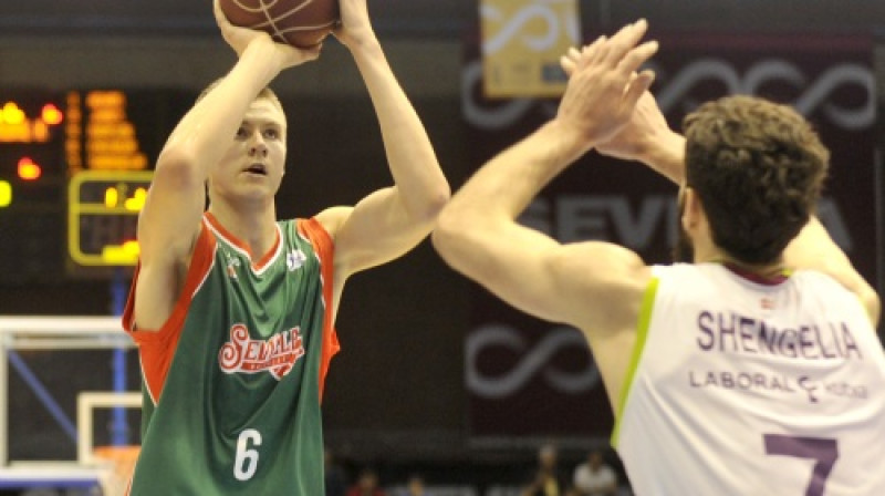 Kristaps Porziņģis
Foto: Romāns Kokšarovs/F64