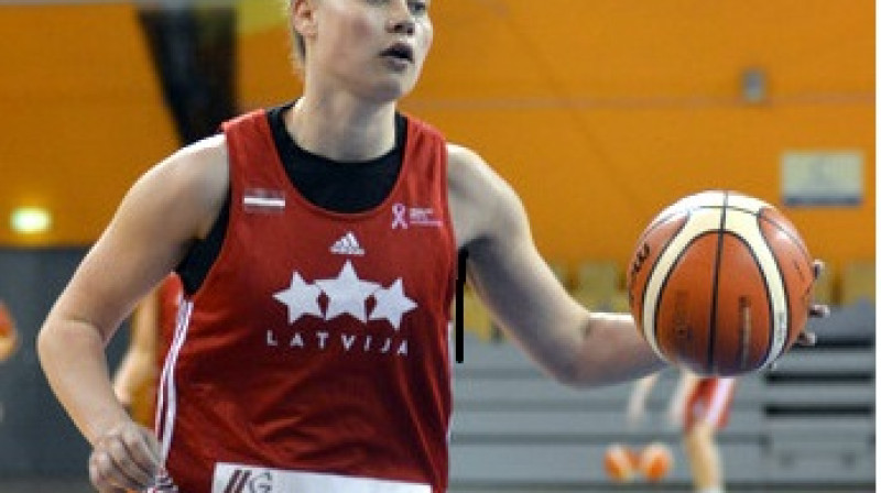 Dita Liepkalne: 13 punkti Latvijas valstsvienības otrajā pārbaudes spēlē ar Grieķijas izlasi.
Foto: Juris Bērziņš-Soms, sporto.lv