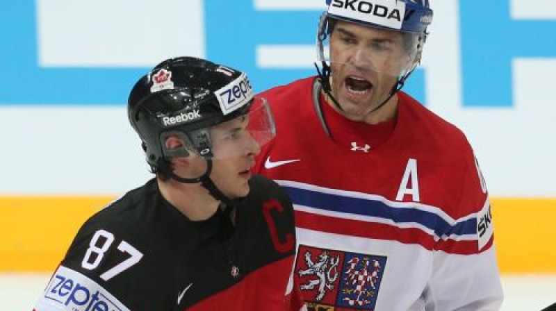 Sidnijs Krosbijs un Jaromīrs Jāgrs
Foto: Yelena Rusko/TASS/Scanpix