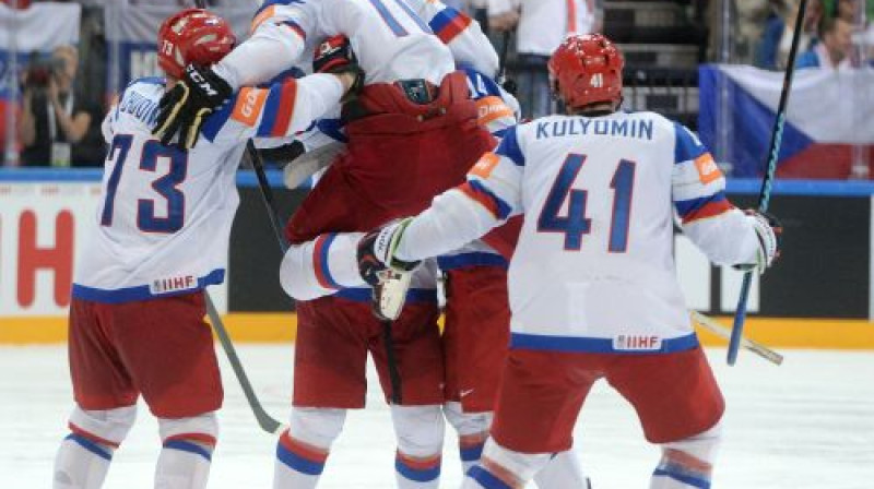 Uzvaras vārtus guva Sergejs Mozjakins
Foto: AFP/Scanpix