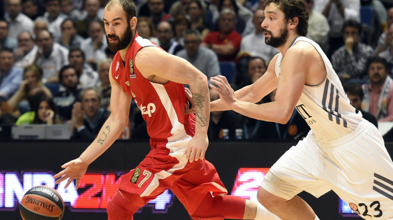 Vasilis Spanulis un Serhio Juļs 
Foto: AFP/Scanpix