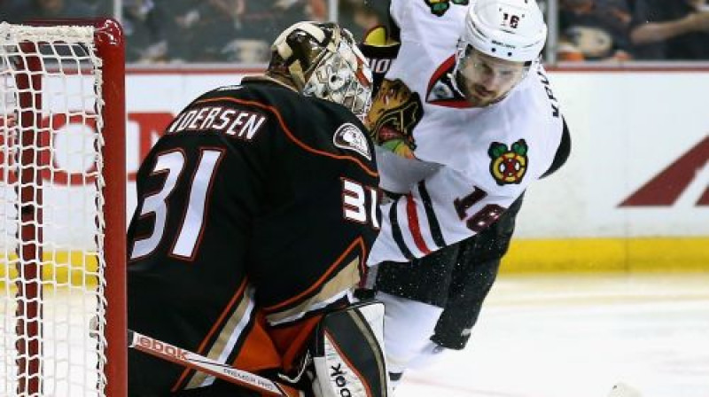 Frederiks Andersens un Markuss Krīgers
Foto: AFP/Scanpix