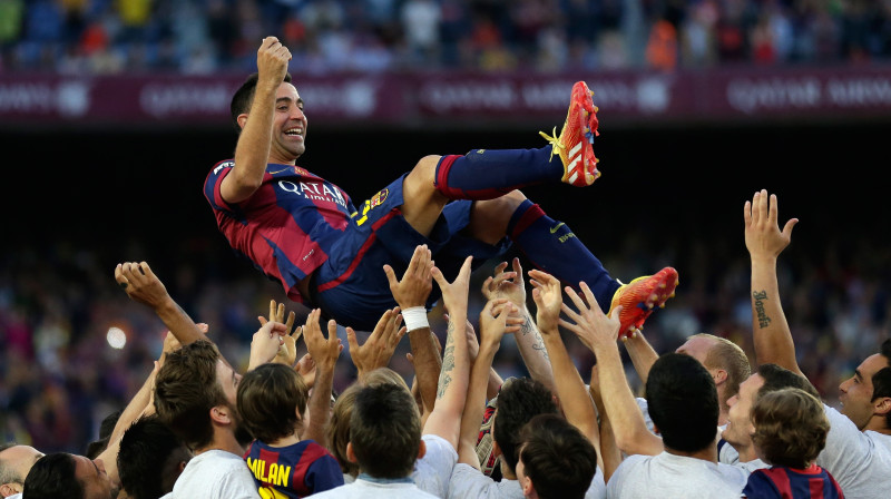 Čavi pēc triumfa Spānijas čempionātā
Foto: AP/Scanpix