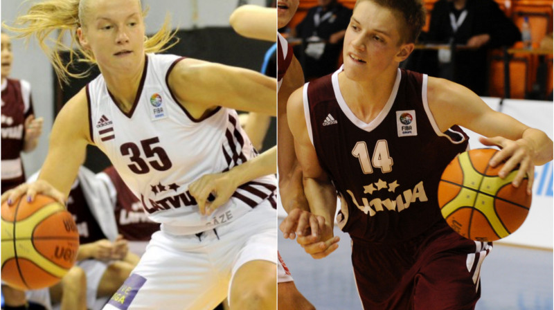 Kate Krēsliņa un Rauls Avenītis.
Foto: FIBAEurope.com