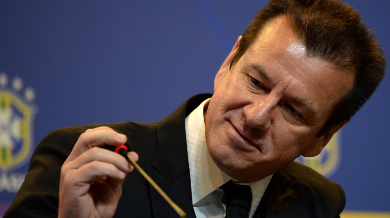 Brazīlijas futbola izlases galvenais treneris Dunga. 
Foto: AFP/Scanpix