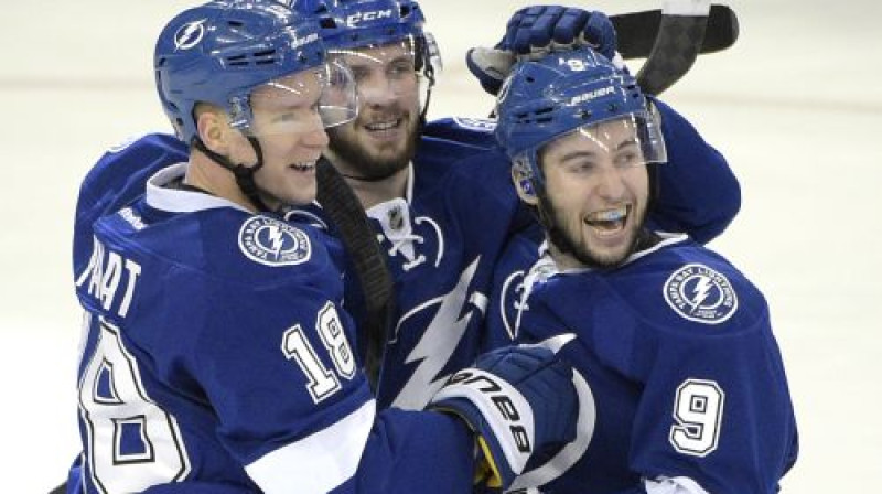 Ondržejs Palāts, Ņikita Kučerovs un Tailers Džonsons jeb trīnīši
Foto: AP/Scanpix