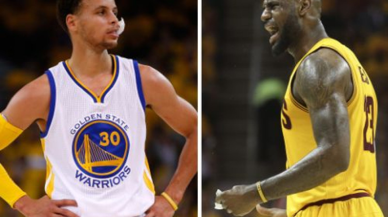 Stefens Karijs un Lebrons Džeimss
Foto: AFP/AP/Scanpix