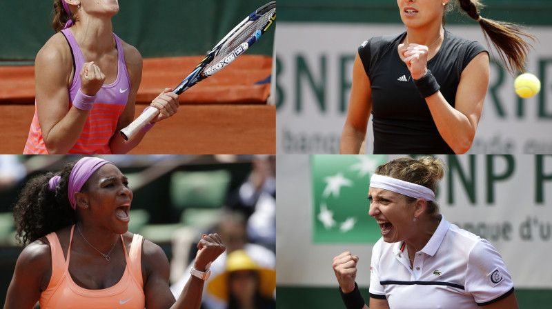 "French Open 2015" pusfinālistes 
Foto: AFP/Scanpix