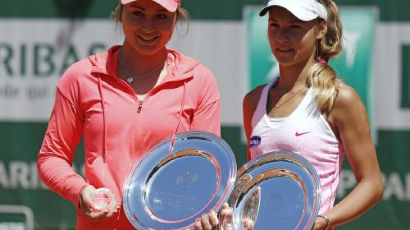 Paula Badosa Hiberta un Anna Kaļinska
Foto: Reuters/Scanpix