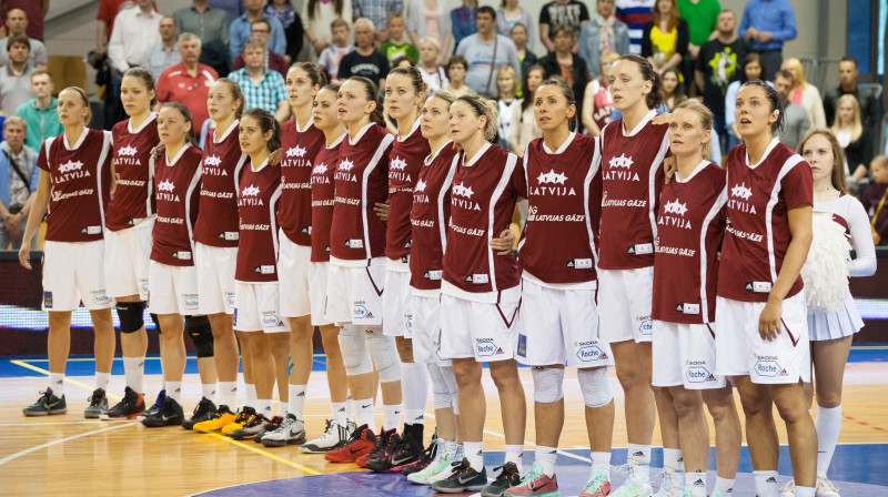 Latvijas sieviešu basketbola izlase
Foto: Vladislavs Proškins, F64