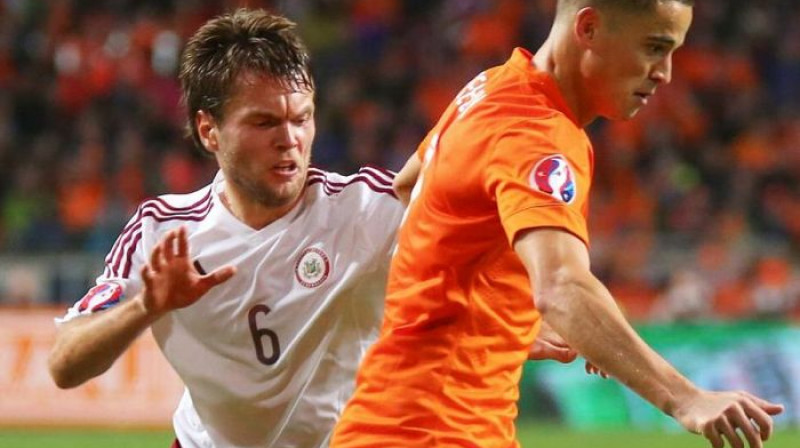 Vladislavs Gabovs divcīņā Amsterdamā pret Ibrahimu Afelaju (Foto: f64)