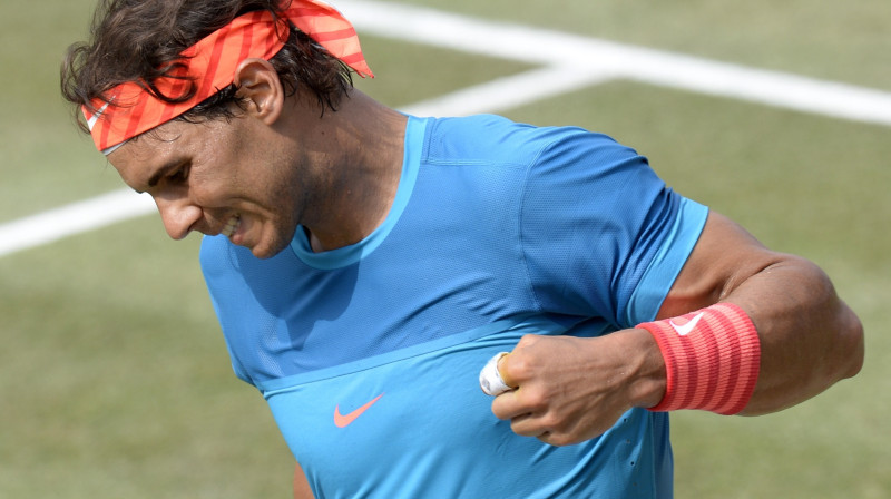 Rafaelam Nadalam pirmais zālāja pusfināls kopš 2011. gada
Foto: AFP/Scanpix