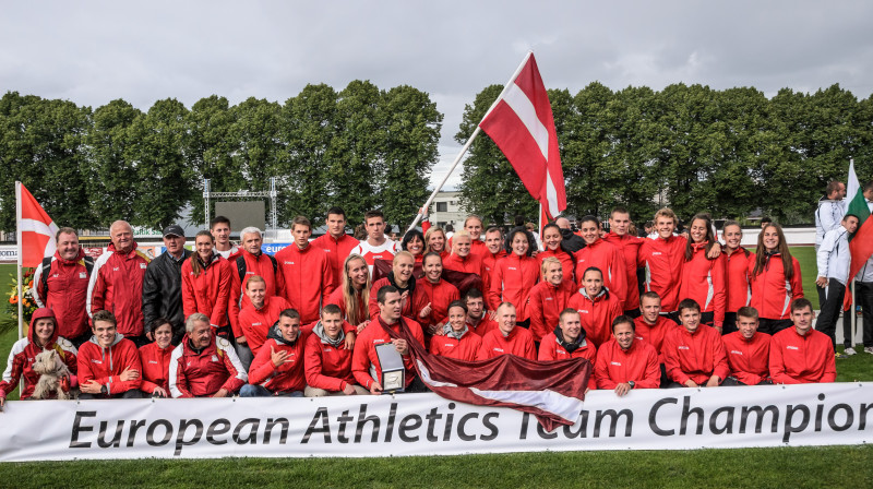 2014. gadā Daugavas stadionā izlase izcīnīja tiesības šogad startēt 1. līgā
Foto: Guntis Bērziņš