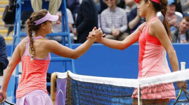 Mišela Laršere De Britu un Ana Ivanoviča
Foto: Reuters/Scanpix