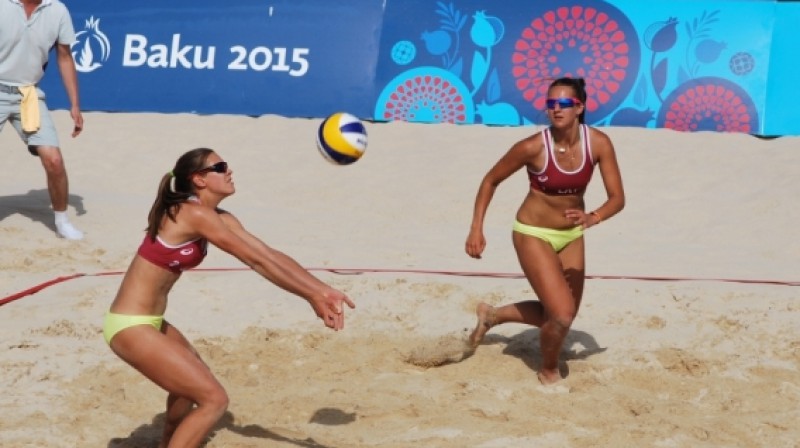 Tīna Graudiņa un Marta Ozoliņa
Foto: Mārtiņš Mālmeisters, olimpiade.lv
