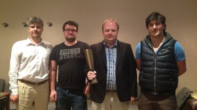 Ēriks Mieriņš, Lauris Lauks, Egons Lavendelis un Matīss Mustaps
Publicātes foto