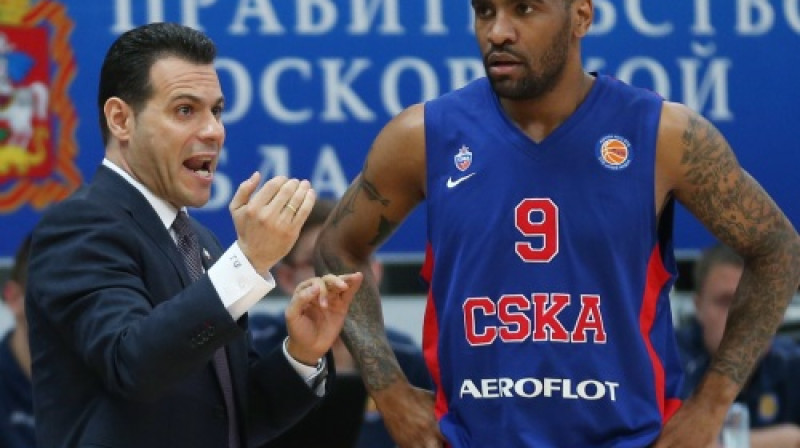 Dimitris Itudis un Ārons Džeksons
Foto: TASS/Scanpix