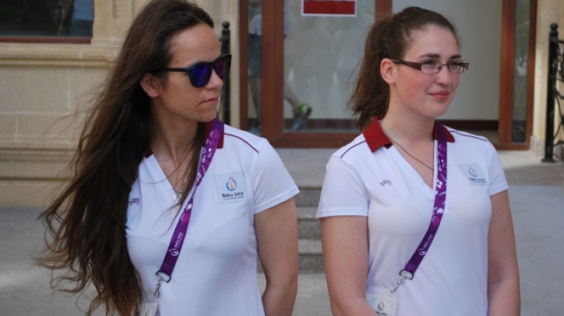 Anete Kreicberga un Agate Rašmane - šāvējas
Foto: Mārtiņš Mālmeisters, olimpiade.lv