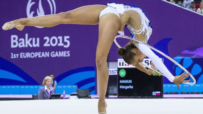Mākslas vingrošana pirmajās Eiropas spēlēs 
Foto: azertag.az