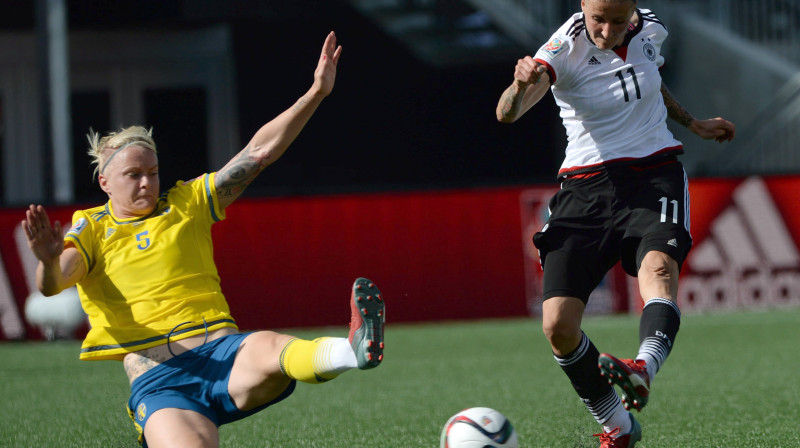 Anja Mittaga Vācijas izlases uzbrucēja
Foto: TT NYHETSBYRÅN/Scanpix