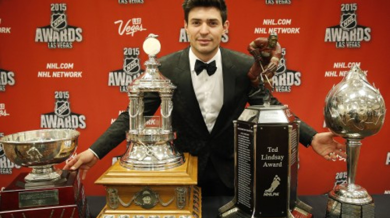 Kerijs Preiss ar nopelnītajām trofejām
Foto: AP/Scanpix