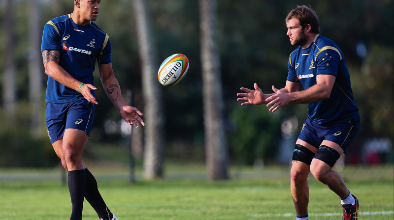 Israels Folau (no kreisās)
Foto: AFP/Scanpix