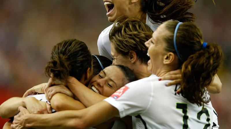 ASV futbolistes pēc gūtiem vārtiem pret Vāciju
Foto:  SIPA/Scanpix