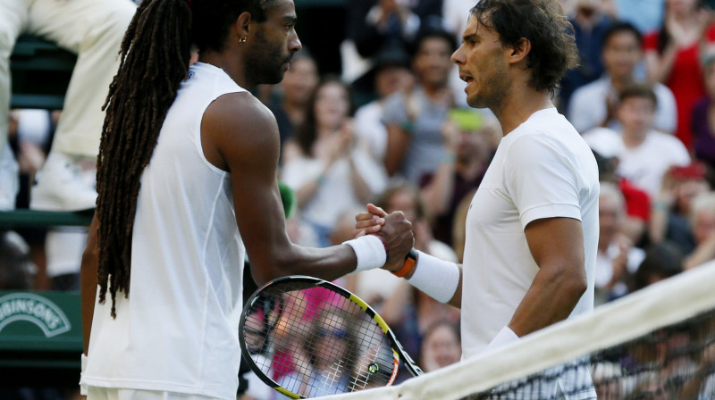 Dastins Brauns nupat izslēdzis Rafaelu Nadalu no Vimbldonas
Foto: Reuters/Scanpix