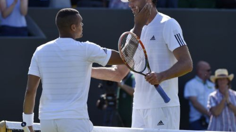 Žo-Vilfrīds Tsonga un Ivo Karlovičs
Foto: Reuters/Scanpix