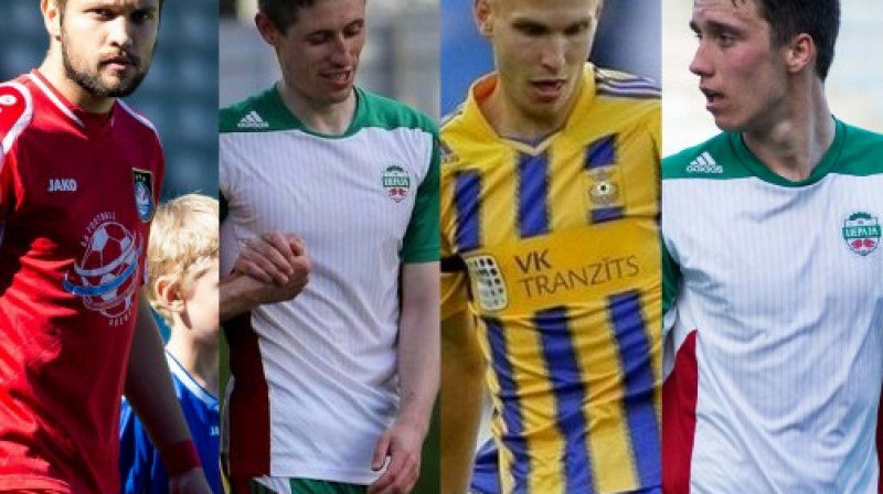Artūrs Karašausks, Pāvels Mihadjuks, Daniils Turkovs un Dāvis Ikaunieks
Foto: futbolavirsliga.lv