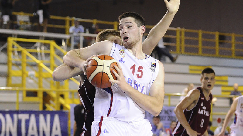 U20 vīrieši: pret Serbiju pirmais zaudējums Eiropas U20 čempionātā.
Foto: FIBAEurope.com