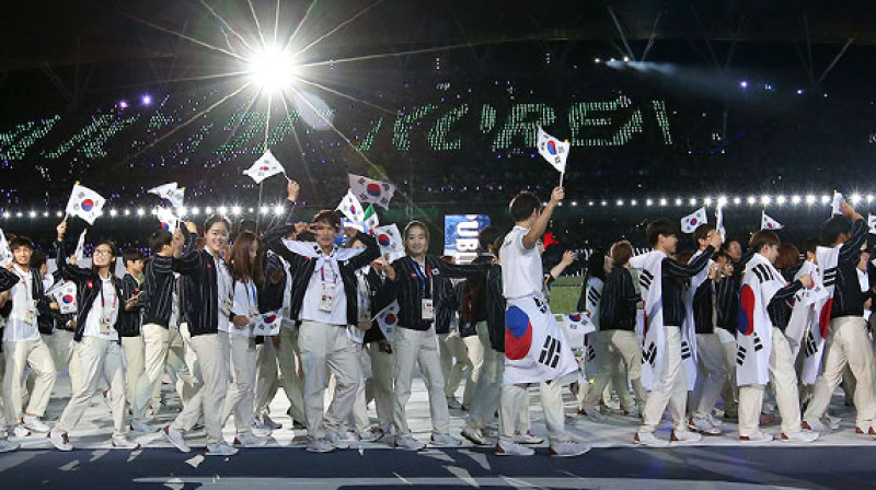 Pasaules universiādē Dienvidkorejas studenti savās mājās demonstrē apskaužamus rezultātus 
Foto: gwangju2015.com