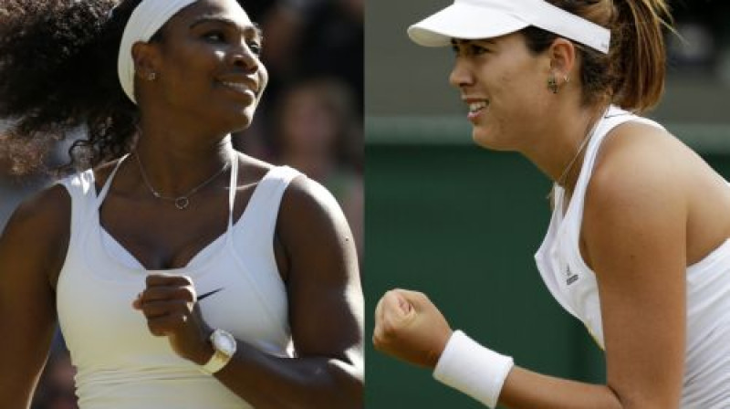 Serēna Viljamsa un Garbinje Mugurusa
Foto: AP/Scanpix