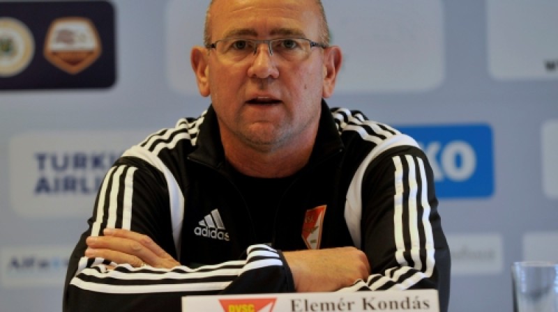 Elemērs Kondāšs "Skonto" konferenču zālē
Foto: Romāns Kokšarovs (f64)