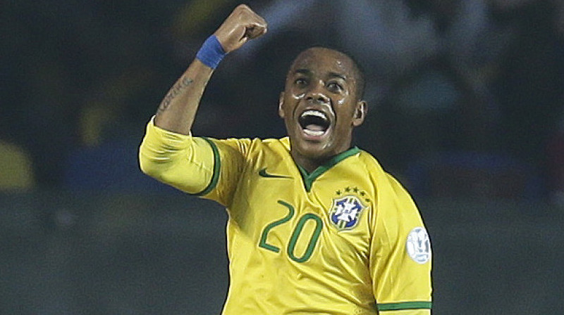 Robinjo Brazīlijas izlases sastāvā šī gada ''Copa America''
Foto: AFP/Scanpix
