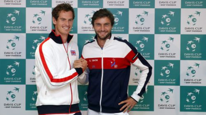 Endijs Marejs un Žils Simons
Foto: Reuters/Scanpix