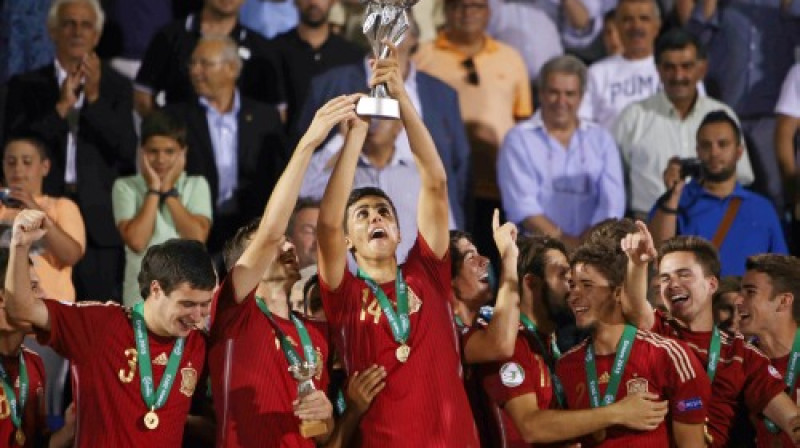 Spānijas U19 futbola izlase
Foto: AFP/Scanpix