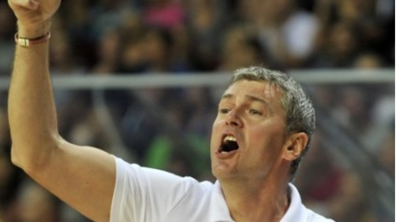 Valstsvienības galvenais treneris Ainars Bagatskis.
Foto: basket.lv