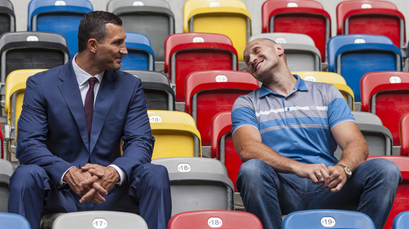 Vladimirs Kļičko un Taisons Fjūrijs
Foto: AP/Scanpix