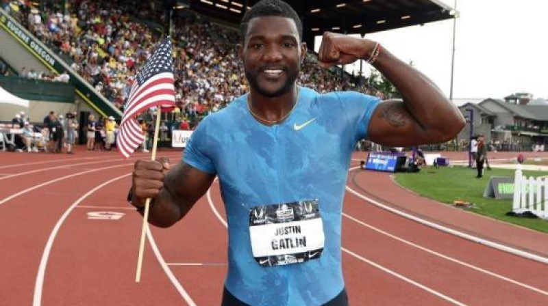 Džastins Getlins - sezonas līderis 100 un 200m
Foto: Kirby Lee / usatoday.com