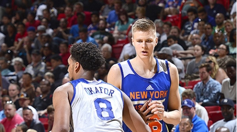 Džahils Okafors un Kristaps Porziņģis
Foto: nba.com/knicks