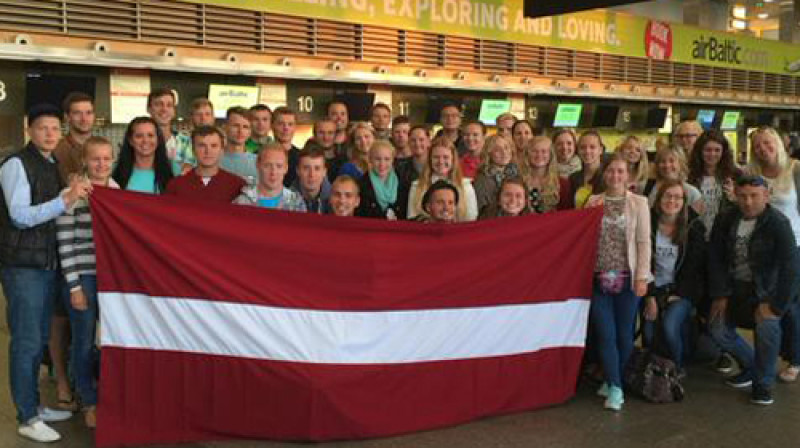 Mūsu frisbijisti pirms došanās uz Eiropas čempionātu 
Foto: frisbee.lv