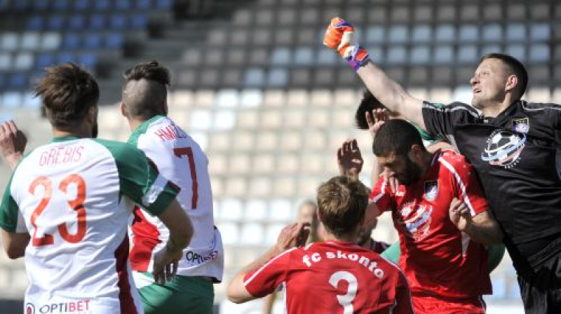 "Liepāja" pret "Skonto"
Foto: Romāns Kokšarovs/F64