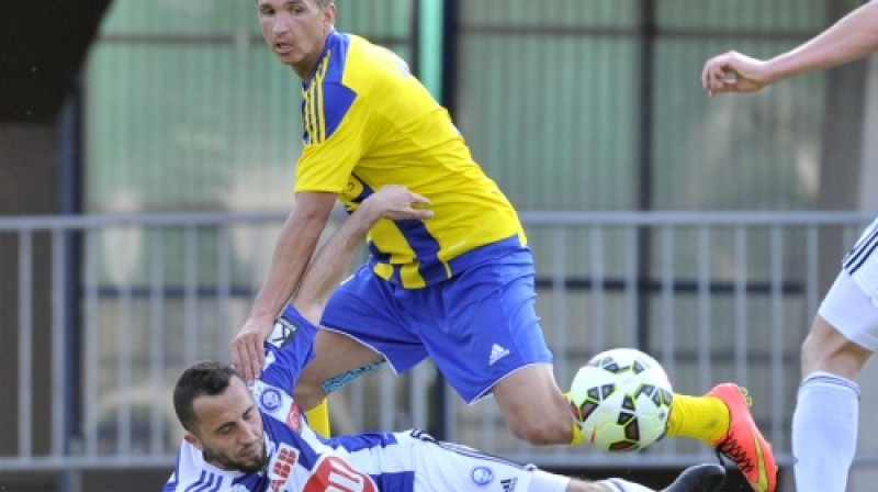 Vadims Žuļevs debijas spēlē "Ventspils" kreklā
Foto: Romāns Kokšarovs/F64