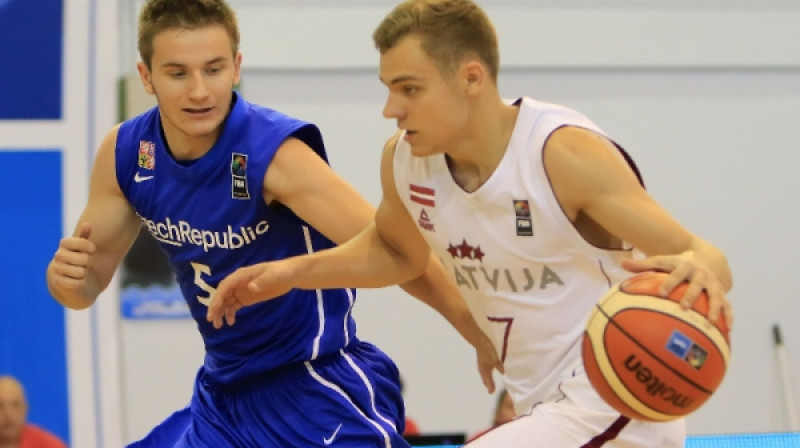 Renārs Birkāns spēlē pret BK "Saldus" guva 17 punktus.
Foto: fibaeurope.com